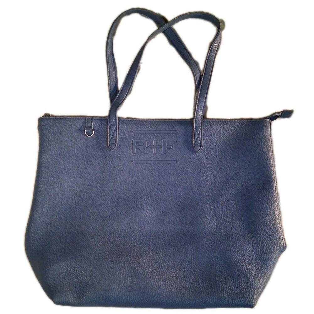 RODAN + FIELDS Brand New Blue Tote Bag With Make-Up Bag Pouch Missing Xbody Str